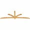 Ekena Millwork Davenport Rough Sawn Timber Gable Bracket, Western Red Cedar, 108"W x 40"H x 2"D x 4"F, 9/12 Pitch GBW108X40X0204DAV00RWR - alternate 3